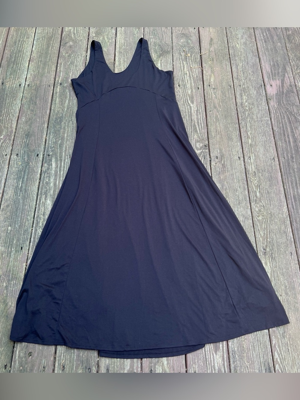 HALARA Women’s U Neck Flowy Maxi Minimalist Casual Sleeveless Tank Dress|Size:XL - Picture 13 of 16